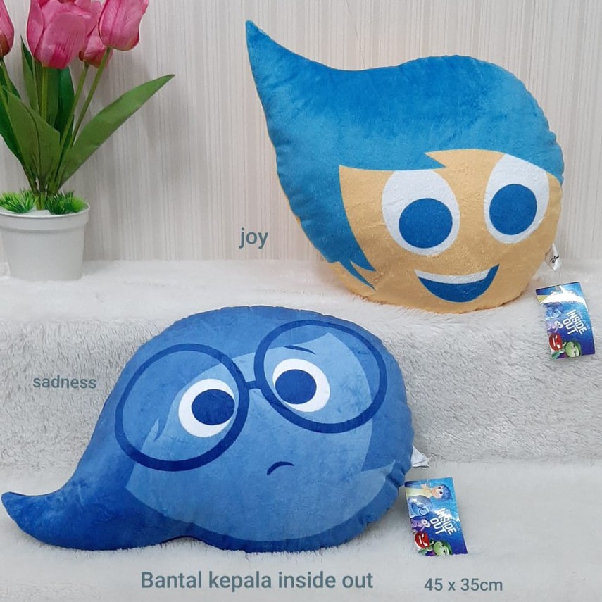 Bantal Kepala Inside Out Joy Sadnes/Bantal Karakter