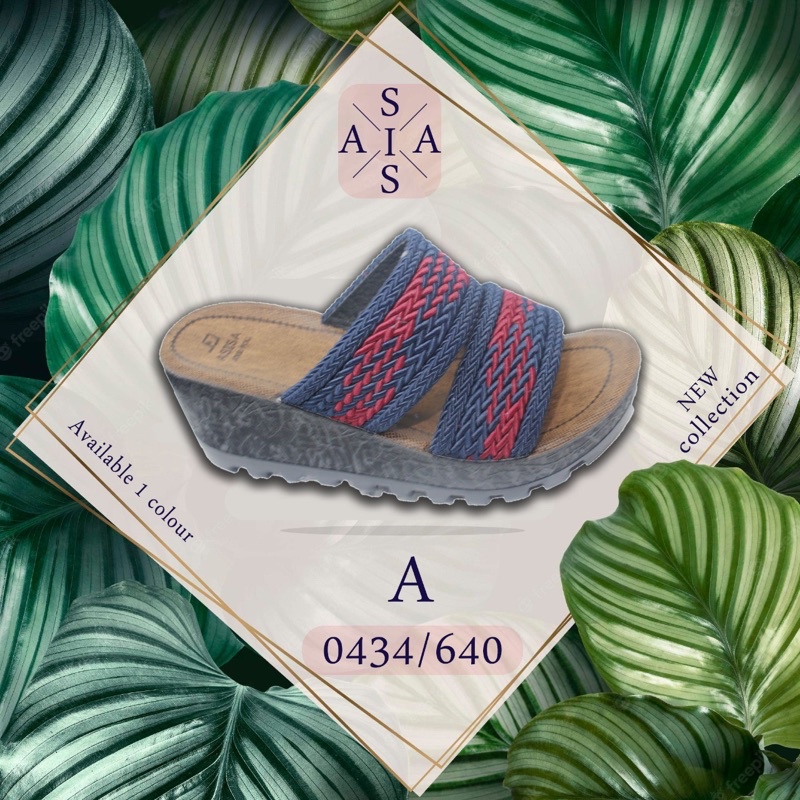 Promo Buy 1 Get 1 Sandal wedges sol 5 cm.NEW COLLECTION SENDAL WANITA IMPORT SENDAL TURKI ORIGINAL S