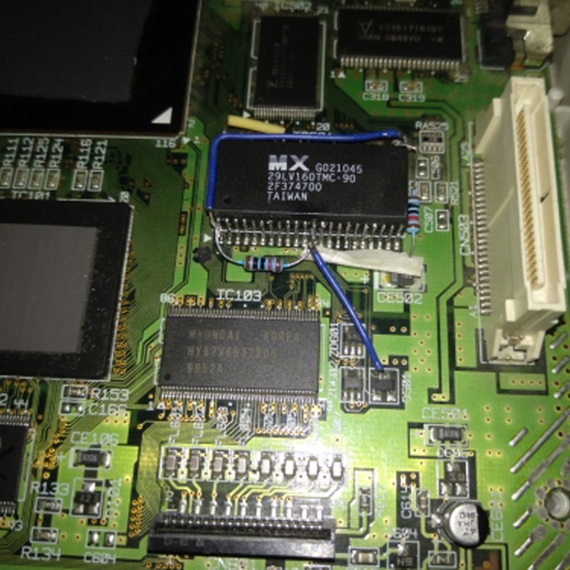 Btsg Pengganti BIOS Chip MX29LV160TMC-90 Bootloader Untuk Dreamcast VA1 VA2 Bagian Perbaikan Motherboard