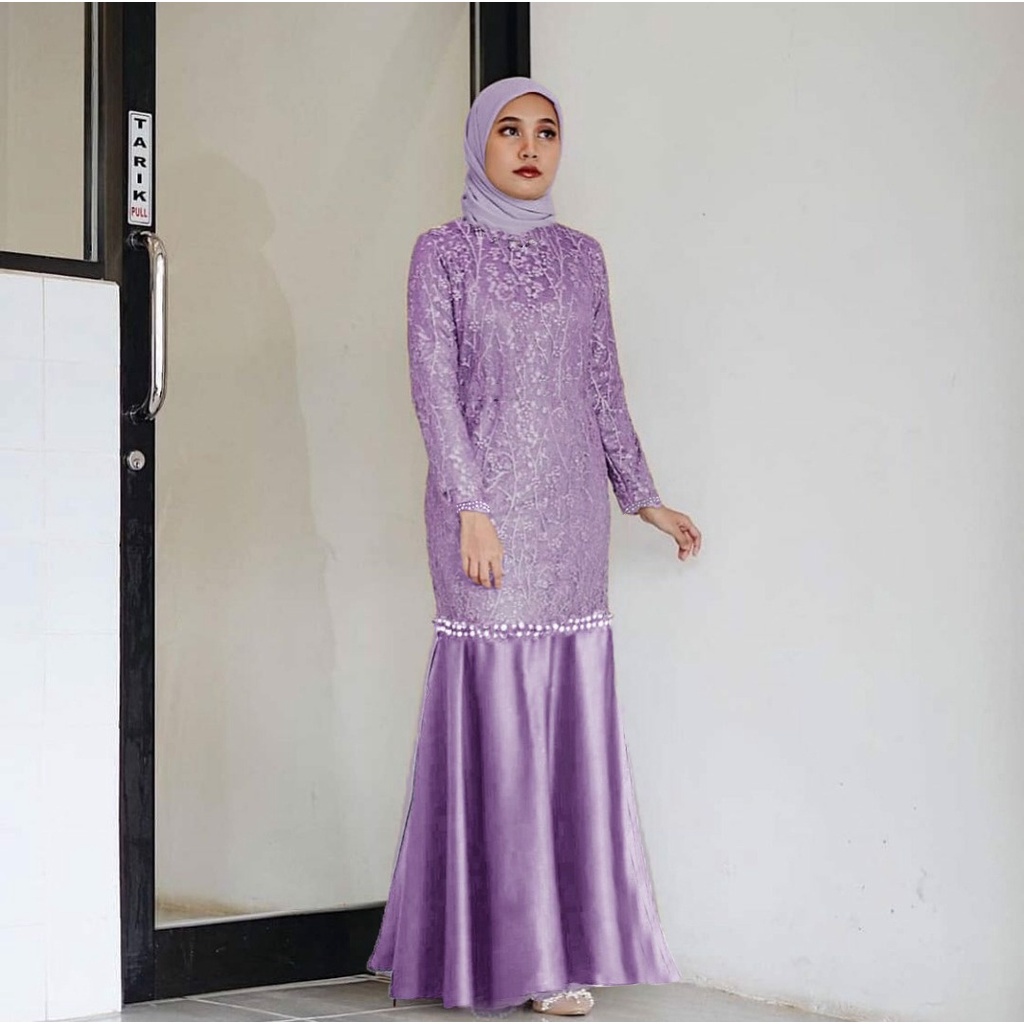 MAXI ANADIA rD / GAMIS NIKAHAN / MAXI DRESS PERNIKAHAN / ANADIA DRESS LEBARAN / gamis duyung brukat / baju pesta dres pesta