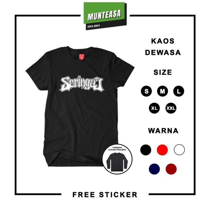 Kaos Band Seringai Baju Musik Band Metal Hardcore Indonesia Murah