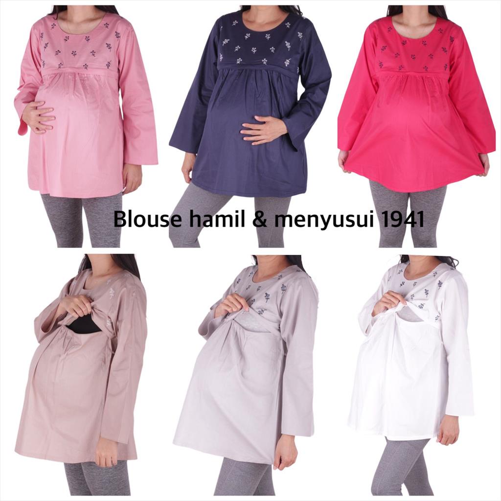 Baju Hamil Blouse Hamil Menyusui B1941