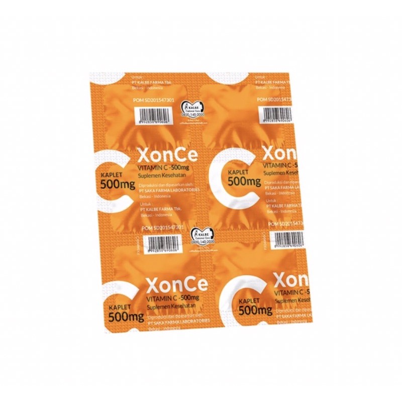 Xonce 500 mg strip 6 kaplet ( vitamin C daya tahan tubuh )