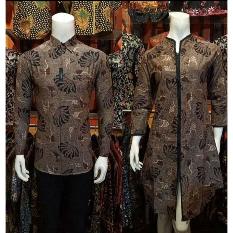 Batik Couple NotoArto Batik IPNU-IPPNU Kemeja Pria Sogan Lawasan