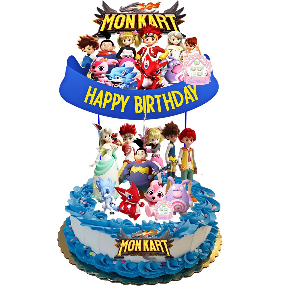 MONKART CAKE TOPPER