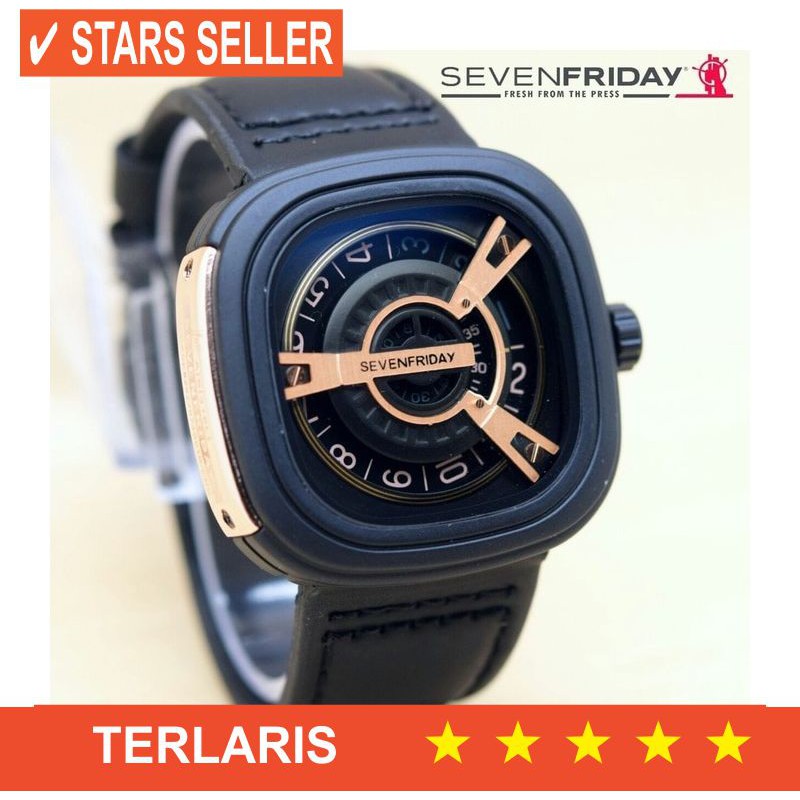 BISMILLAH LARISSS / Jam Tangan Sevenfriday M Series Rose Gold HITAM / M1 M2 V1 V2 P1 P2 # SF002 #