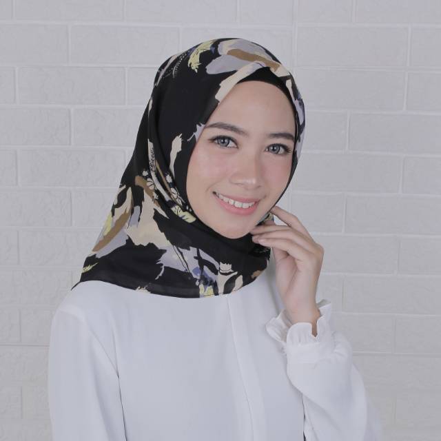 Pollycotton motif black