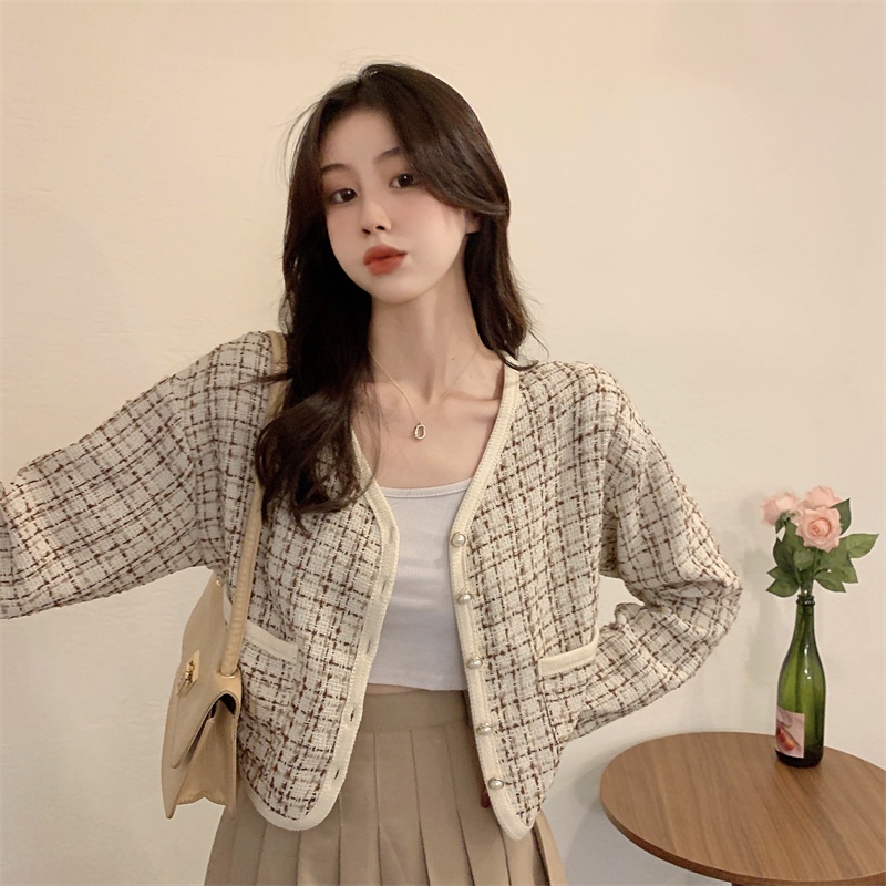 Jaket Wanita Terbaru Lengan Panjang Jacket Korean Style Outer Crop