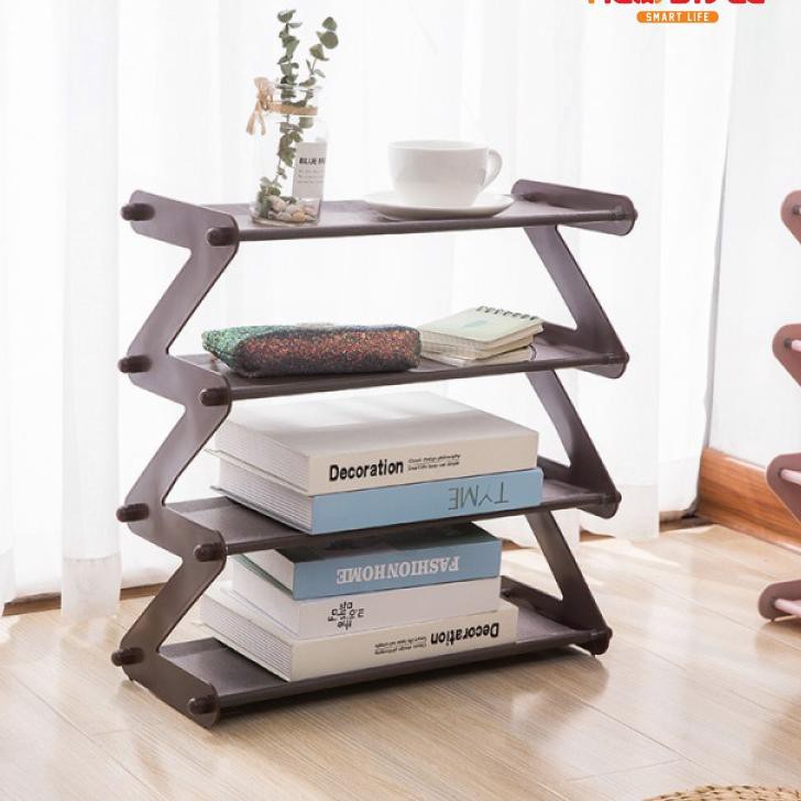 Hiis Rak Sepatu 4 Susun Shoe Rack Sandal Holder Mudah Bongkar Pasang Rak Buku Serbaguna Storage S Shopee Indonesia