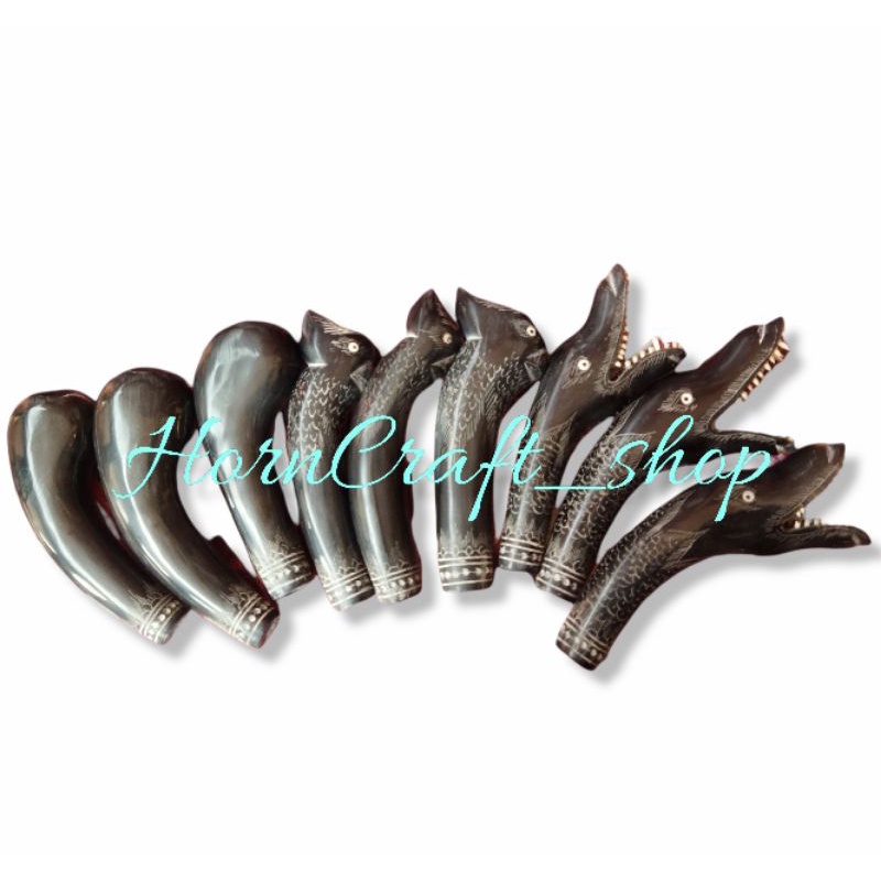 gagang golok full tanduk