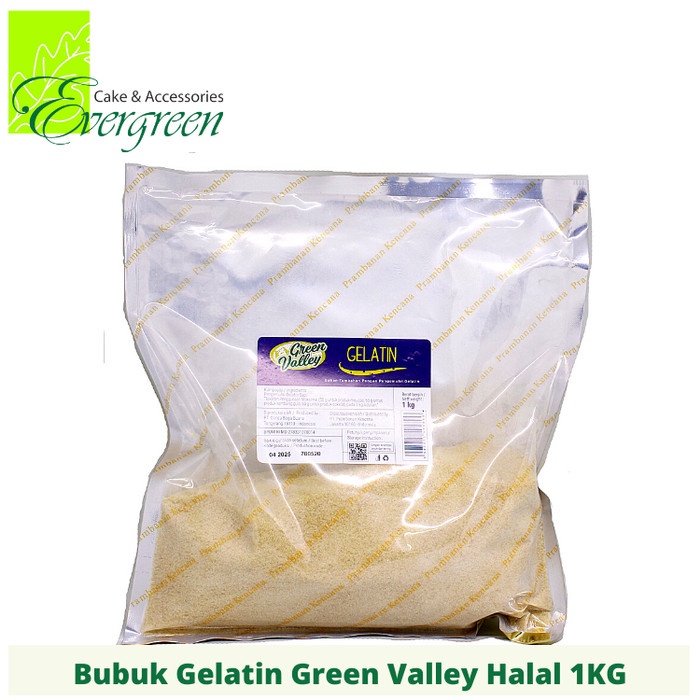 

Bubuk Gelatin Halal Green Valley 1KG