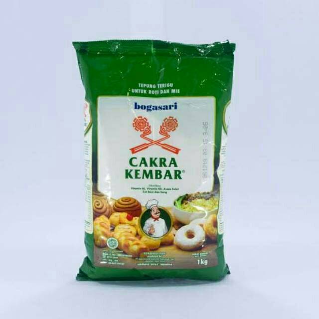 

Tepung Terigu Bogasari Cakra kembar 1 kg