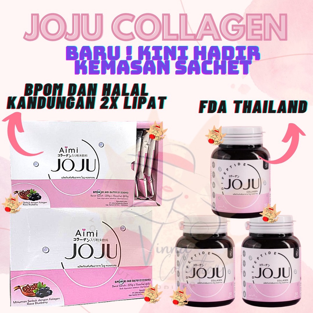 [PROMO TERBATAS] NEW JOJU COLLAGEN HALAL ORI BERSERTIFIKAT CL COLAGEN - BPOM AIMI JOJU KOLAGEN DRINK