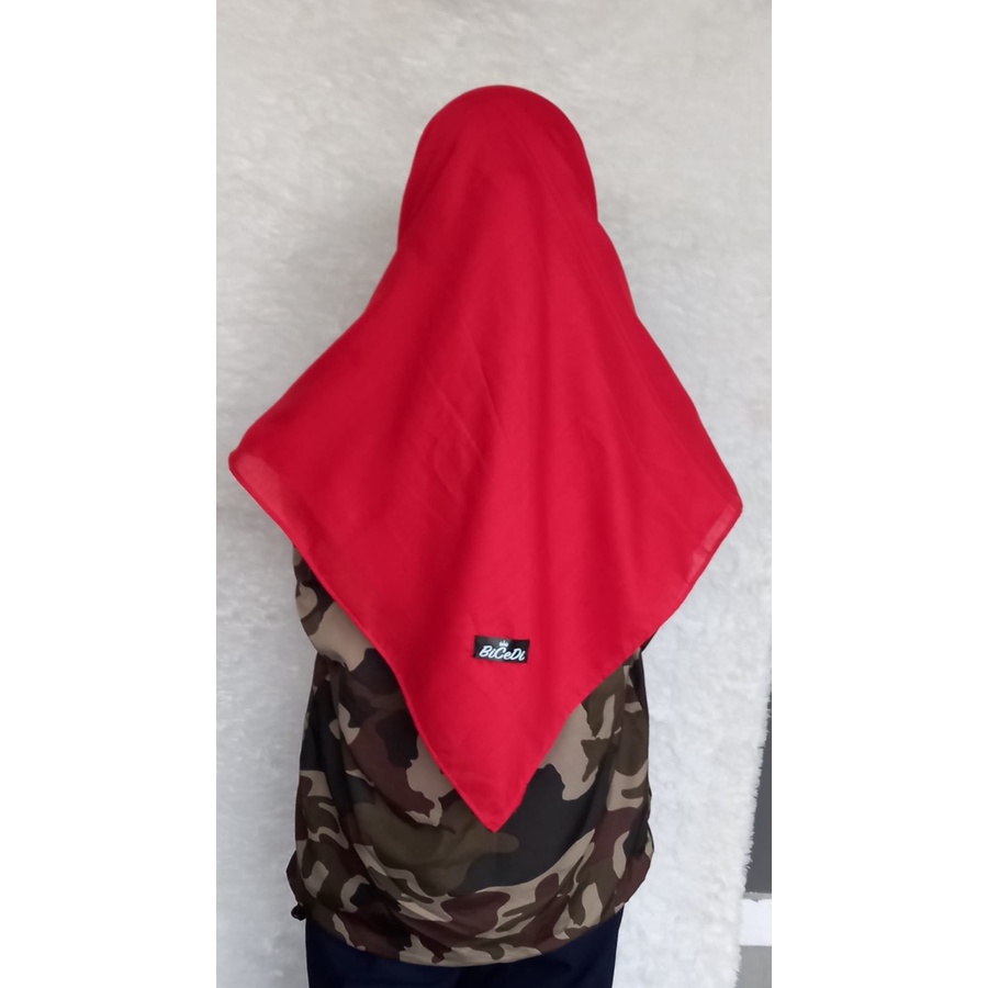 Hijab Segiempat Nings Katun PE 110cm x 110cm Hijab polos BICEDI