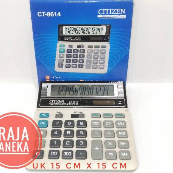 

Berkualitas! Kalkulator Citizen Ct 8614 . Kalkulator Citizen 14 Digit Calculator dengan 000 tiga nol 0 CT8614