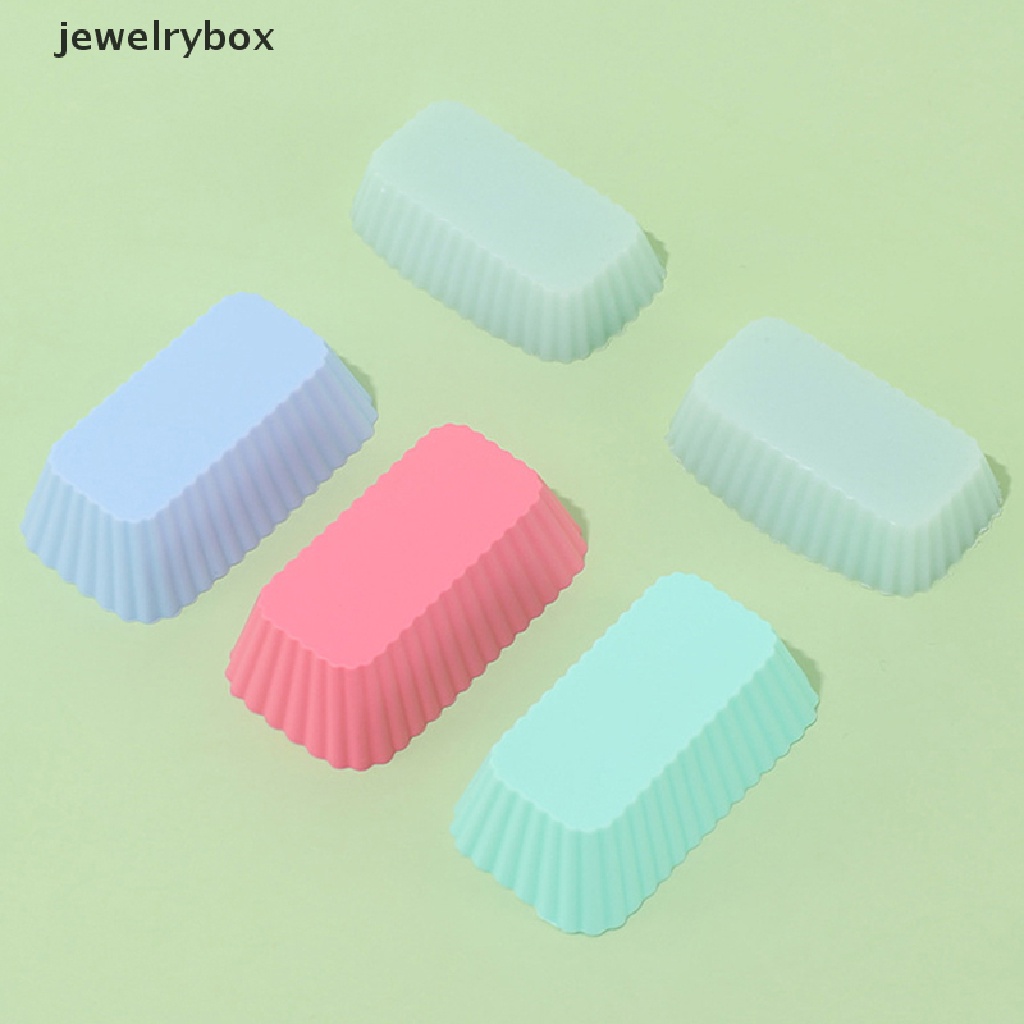 1 / 4Pcs Cetakan Kue Jelly Bentuk Persegi Panjang Bahan Silikon Reusable Untuk Alat Dapur