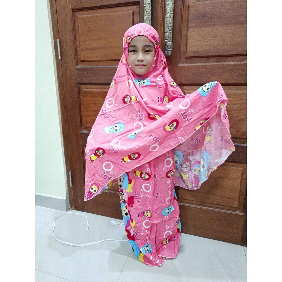 MUKENA ANAK KARAKTER ALESYA BAHAN RAYON PRINTA DEMM