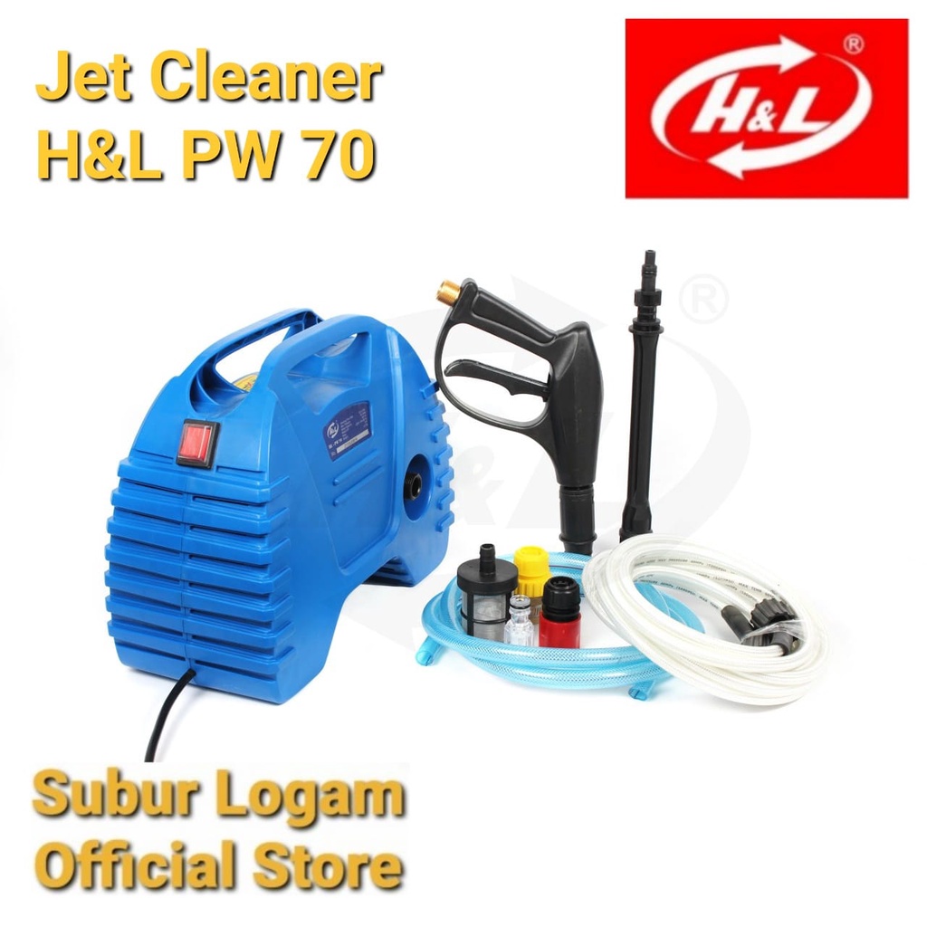 HL - PW 70 Jet Cleaner H&L Steam Cuci Mobil / Motor Listrik Mobil Portable