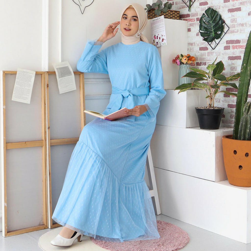 COD MODEL TERBARU GAMIS BRUKAT TILE GAMIS MALAYSIA TILLE MAXI DRESS GAMIS WANITA SERAGAM PERNIKAHAN 