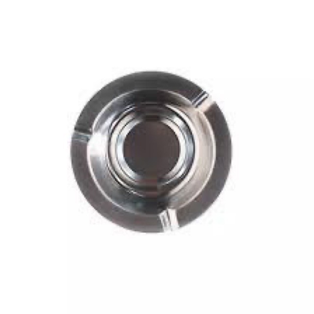 Asbak Minimalis of Stainless Bulat Diameter 12cm