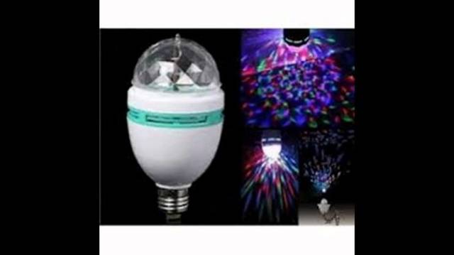 Lampu LED DISCO FULL COLOUR Auto ROTATE Rotating Lamp LAMPU DUGEM KARAOKE 3W Muter otomatis