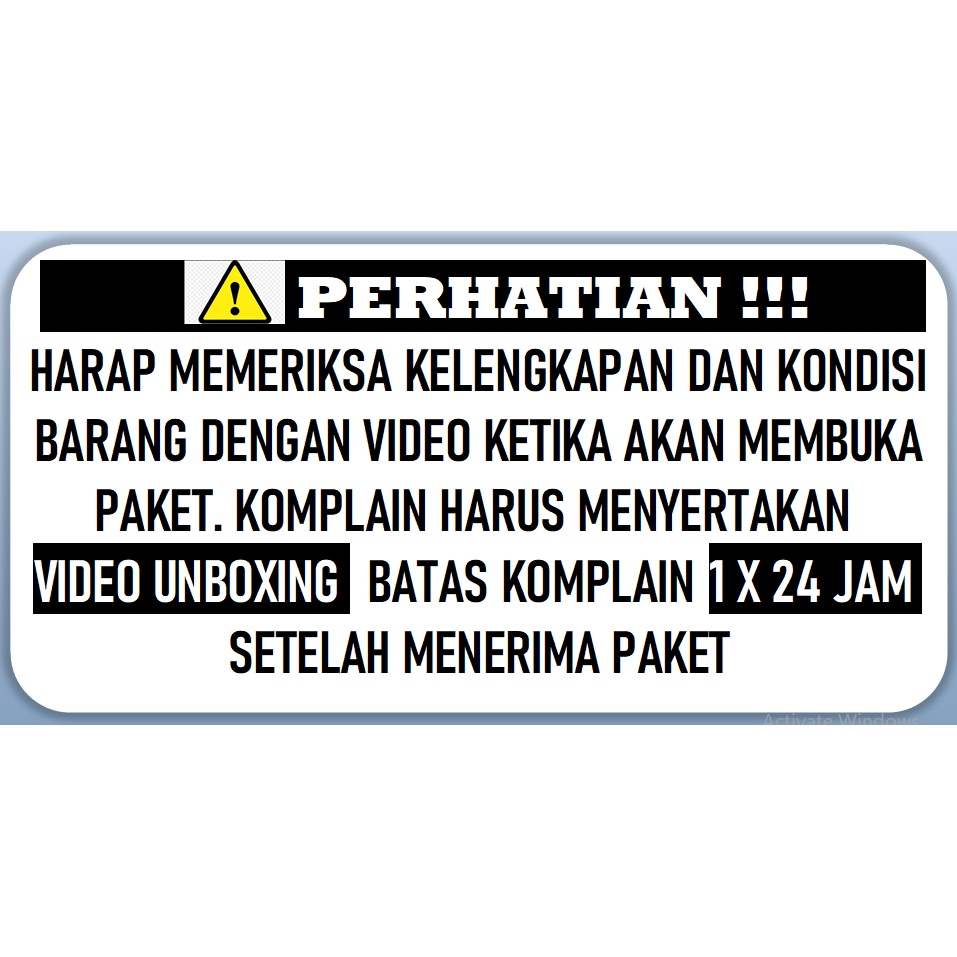 

bib STIKER LABEL VIDEO UNBOXING / VIDEO BUKA PAKET CUSTOM REQUEST STICKER FRAGILE BARANG MUDAH PECAH