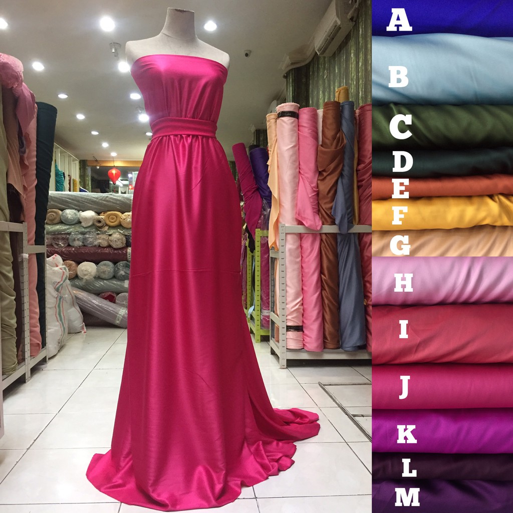 Bahan Satin Silk Velvet Castella / Kain Puring | Shopee Indonesia