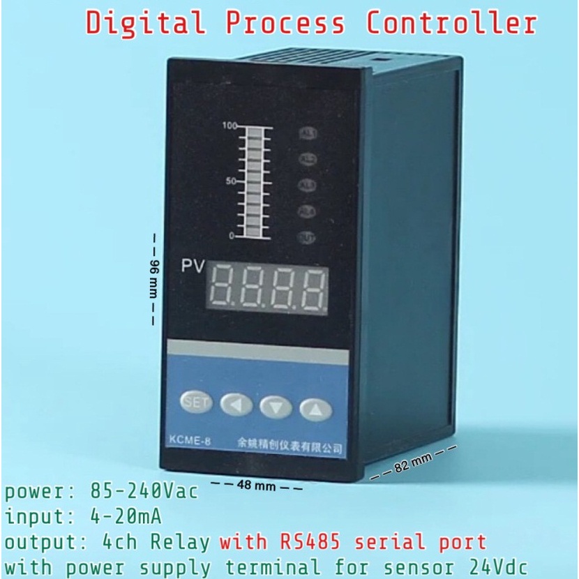 Digital Controller input 4-20mA out 4ch Relay with RS485