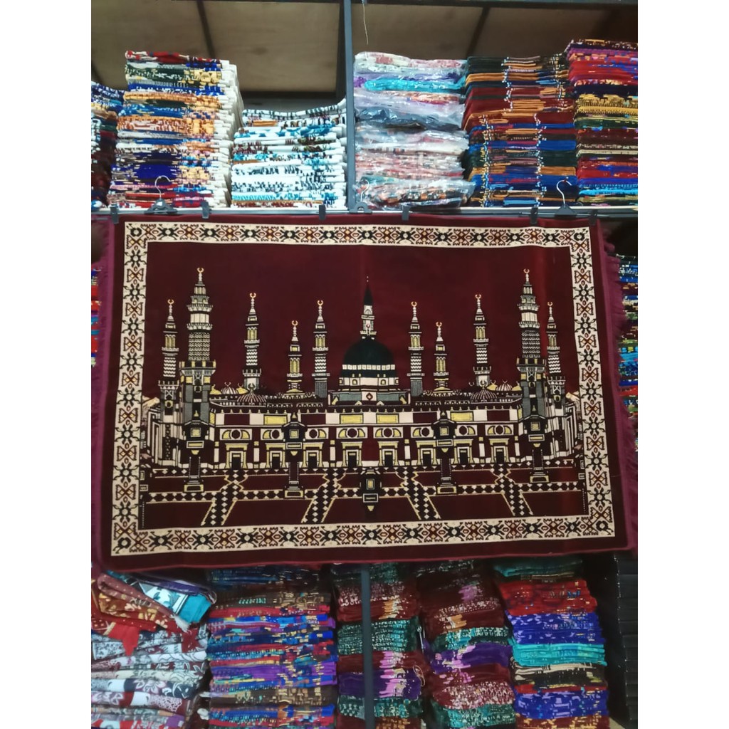 Dekorasi Hiasan Dinding Permadani Karpet Masjid Ka'bah Marocco 160x100cm