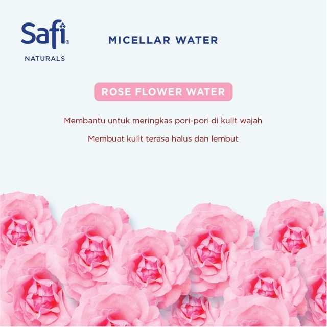 Safi Naturals Micellar Water with Rose Flower Water 100ml