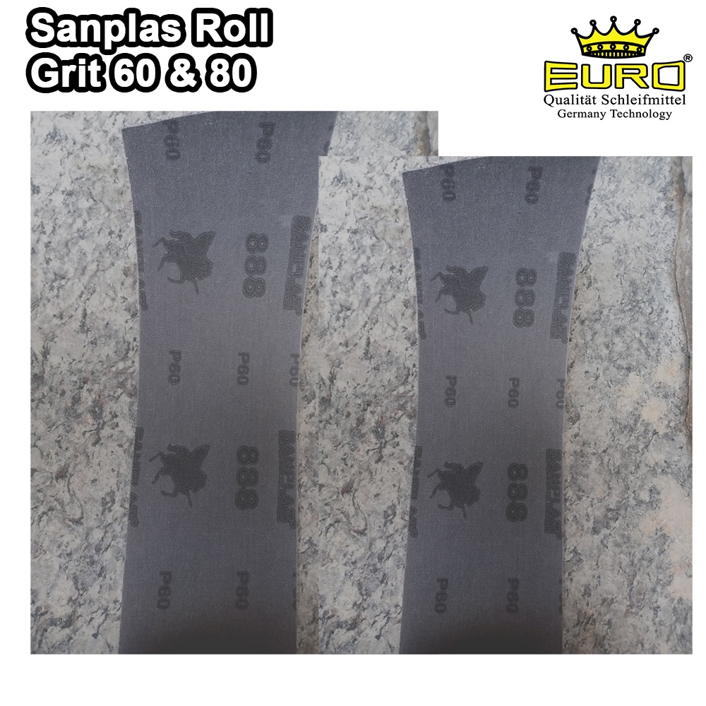 Sanplas roll / Sanplas gulung type Biru P60 &amp; P80 EURO Original