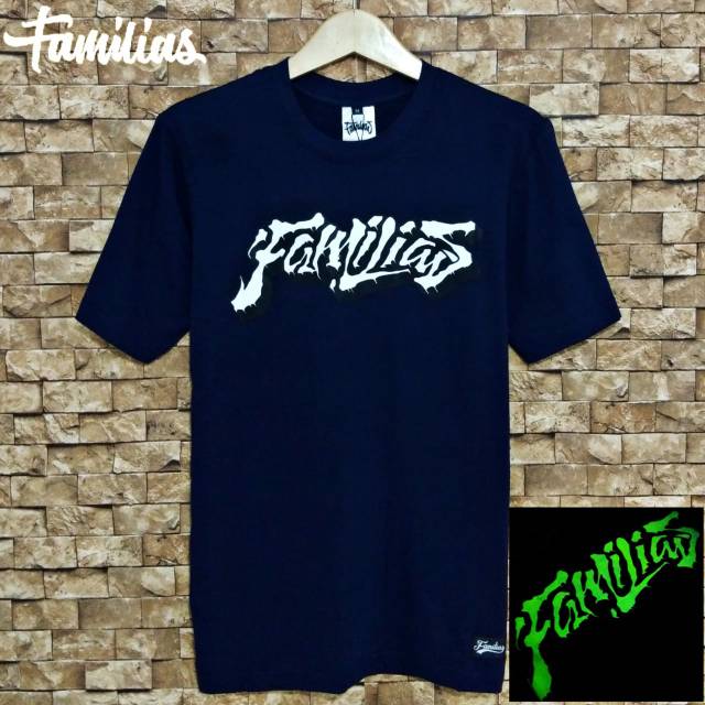 Kaos distro familias glow in the dark