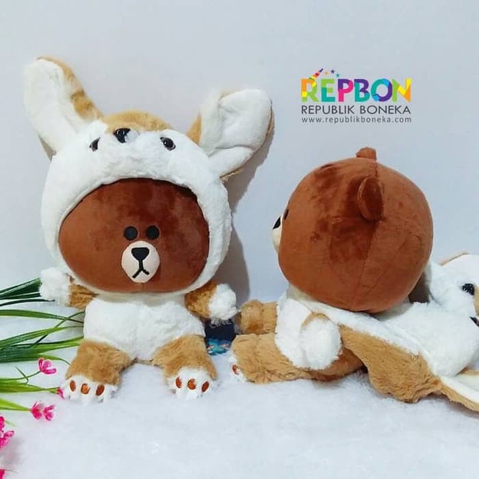 BONEKA LINE JUNGLE BROWN FOX SERIGALA