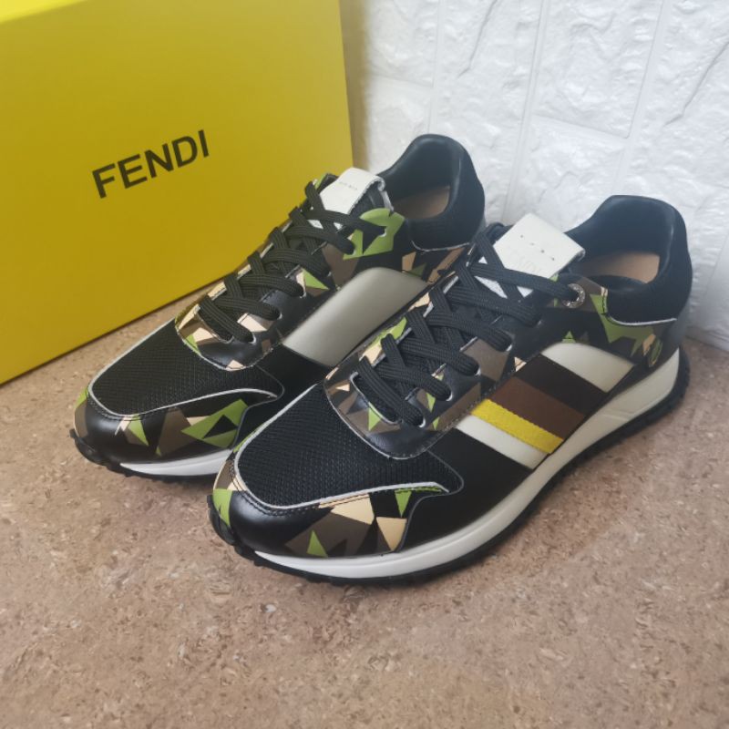 ready sepatu cowok sneaker pria fend1 mirror quality