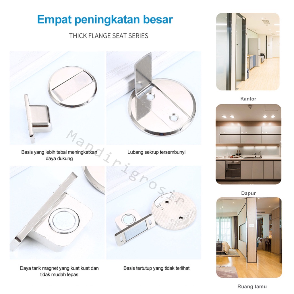 Penahan Pintu Magnetic * penahan pintu bawah * pengganjal pintu stainless