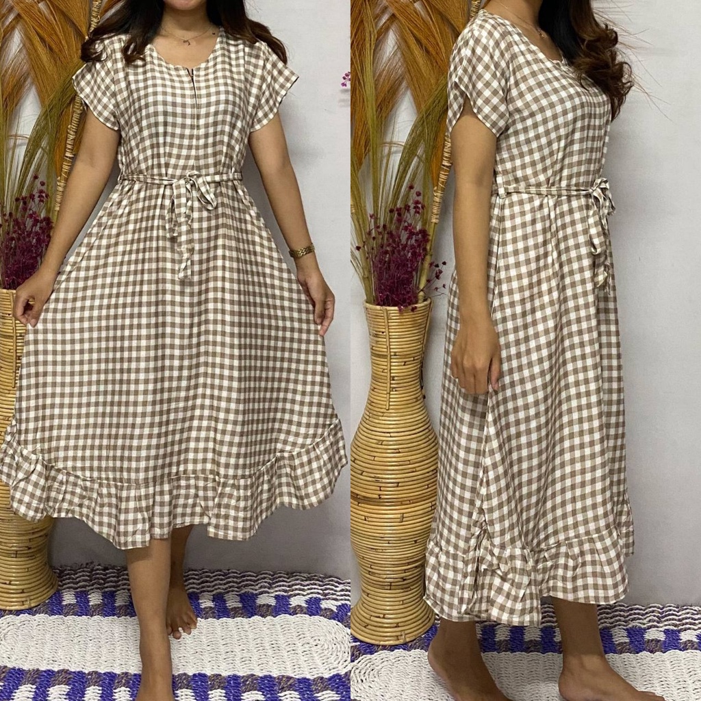 Kiandra - Midi Dress Tali Pinggang