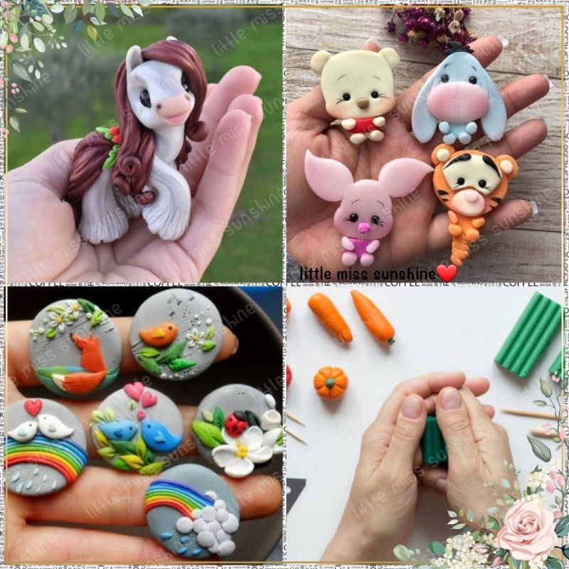 Art Polymer Clay Set 12 warna Polimair Edukasi Anak Mainan Bentuk Berbagai Jenis Bisa Dibentuk Kerajinan Tangan Kesenian Sekolah Craft Scrap Book Lukisan Unik Art Jiwa Seni Rupa Grosir Termurah Terlaris Little MIss Sunshine Malang