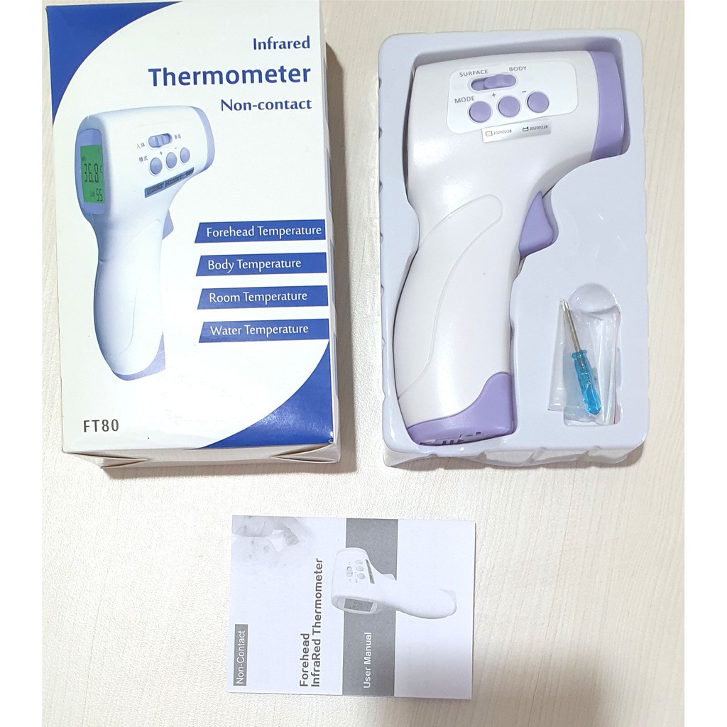 INFRARED THERMOMETER untuk TUBUH RESPON PENGUKURAN 0.5 DETIK