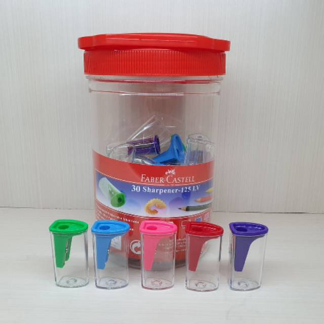 

Faber-Castell Sharpener 125LV 1box isi 30pcs / Rautan / Serutan Faber Castell
