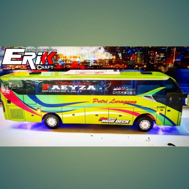 Miniatur Bus Miniatur Bis Putri Luragung Faeyza Mobil Mainan Kado Hadiah Anak