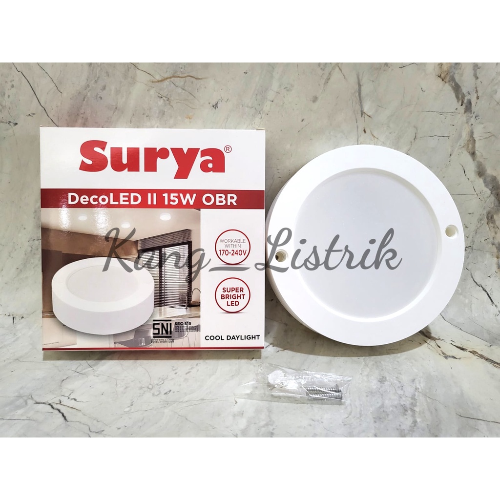 Lampu LED Panel Surya DecoLED 15W / Surya DecoLED 15W BULAT OUTBOW