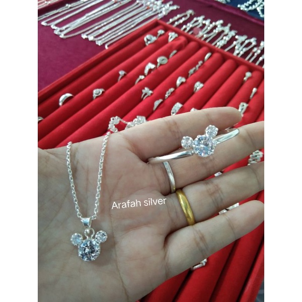 set perhiasan anak perak murni handmade