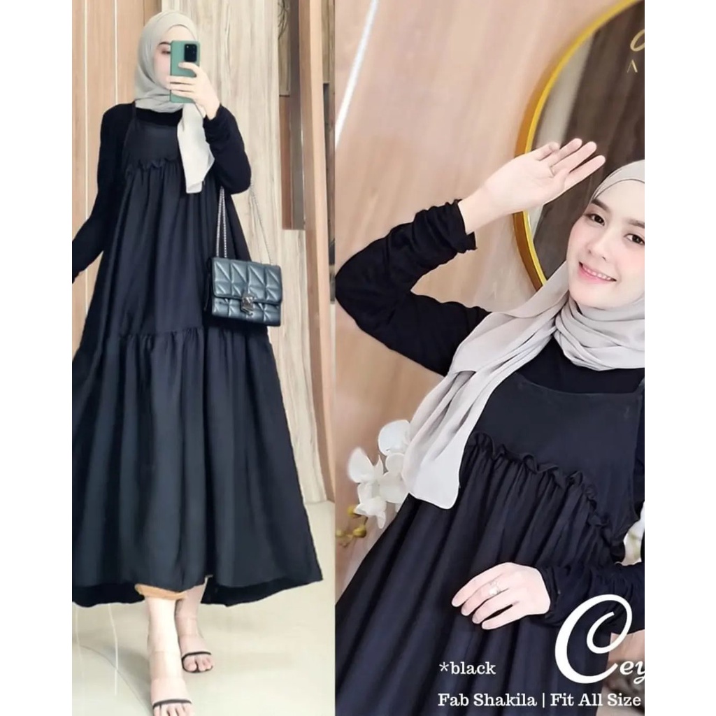 RITA OVERALL HS SHAKILA Dress Overall Wanita Baju Wanita Dewasa Overall Wanita Korean Style