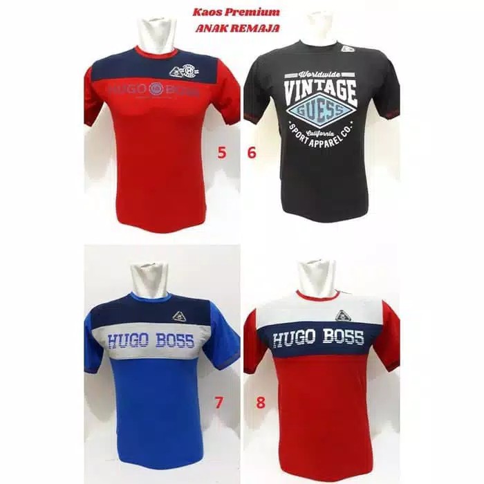 KAOS ANAK ABG PREMIUM/KAOS ANAK PREMIUM/KAOS SPANDEK ANAK LAKI-LAKI