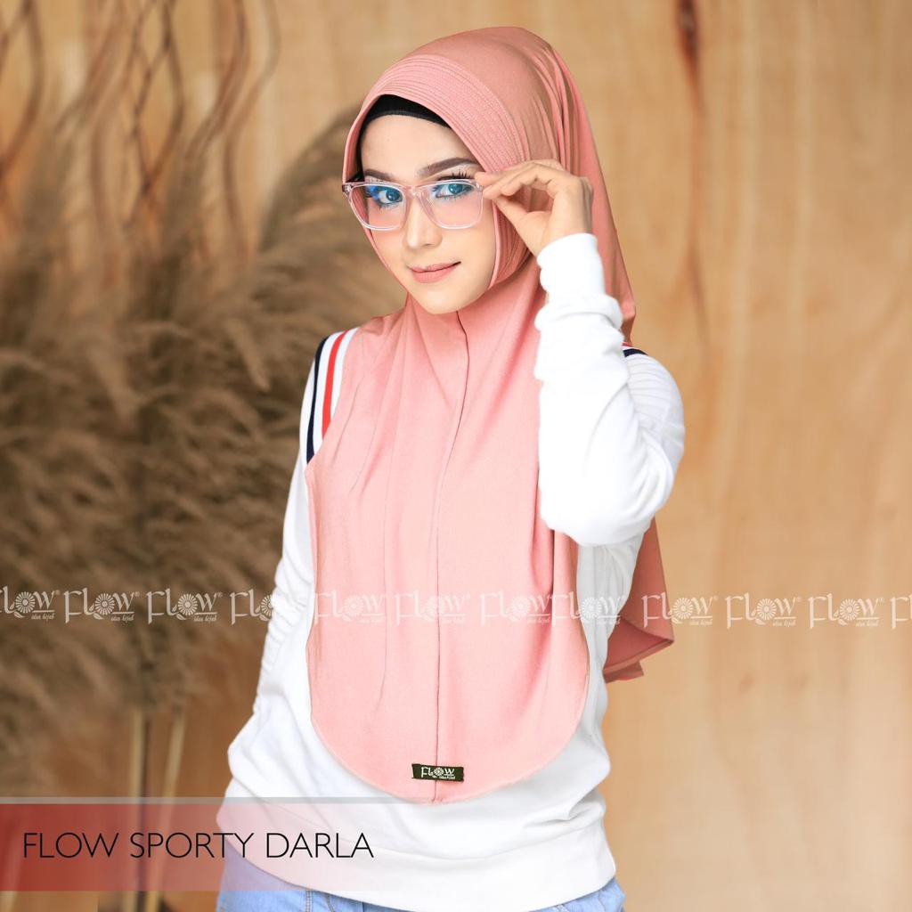 Jilbab Instan Sporty Darla Ori Flow-PINK