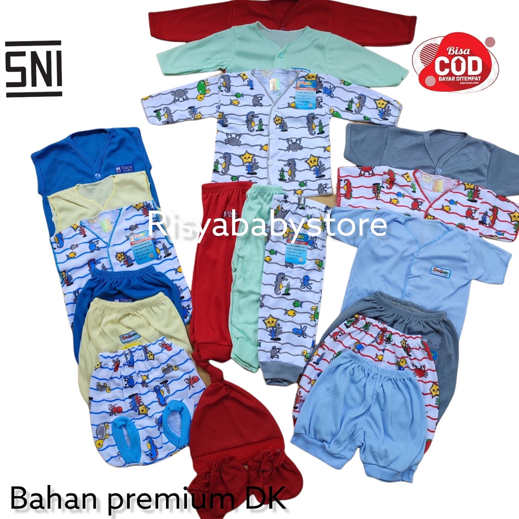 20pcs Baju Bayi Premium SNI/ Paket Hemat Baju bayi topi bayi Newborn/ Perlengkapan Bayi