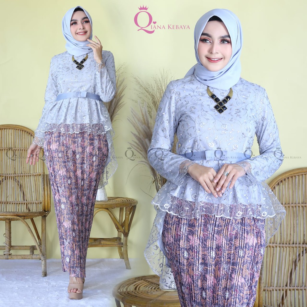 Setelan Kebaya Aurora Tille Aneka Pilihan Warna