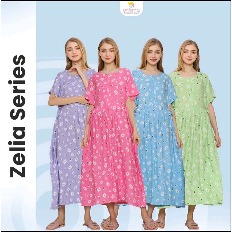 Daster Busui Zelia Series By Oriana Homewear