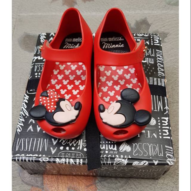 Sepatu anak Mini Melissa Ultra Disney Mickey Minnie ORIGINAL- PRELOVED