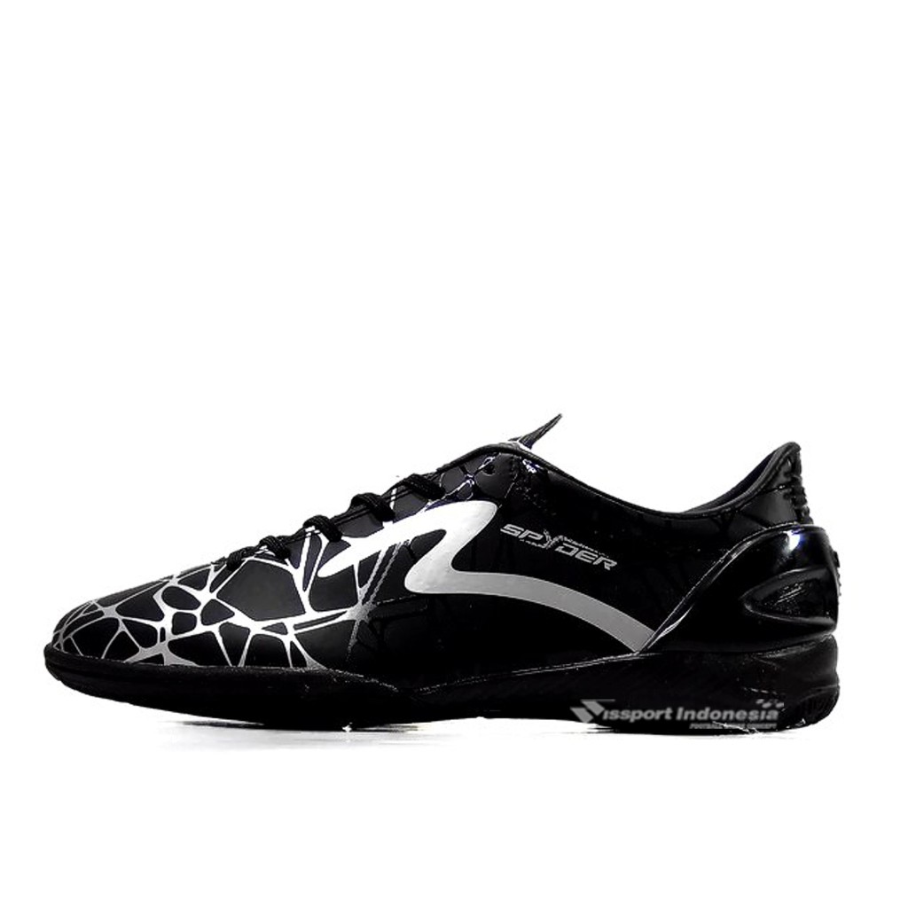  Sepatu  Futsal  Specs  ACCELERATOR SPYDER FS SE Black Silver 